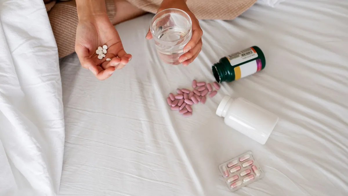 diversos tipos de medicamentos